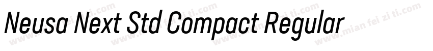 Neusa Next Std Compact Regular字体转换